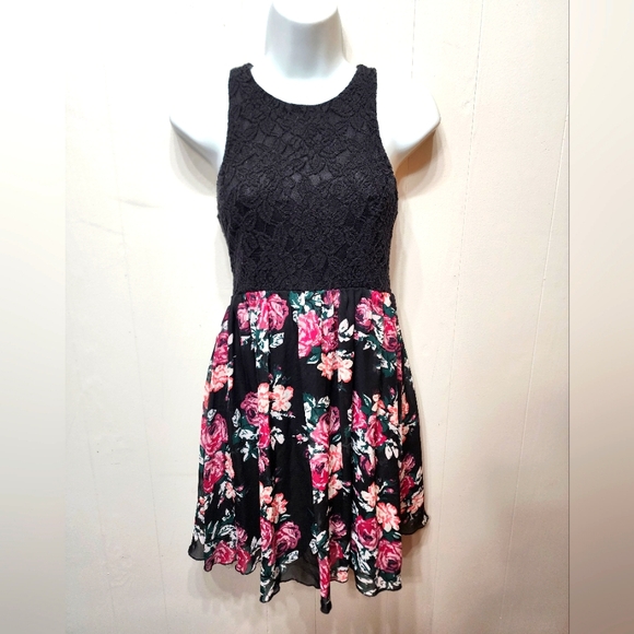 Speechless Dress Size 5‎ Floral Lace Sleeveless Multicolor Summer Casual C191 - Picture 1 of 5